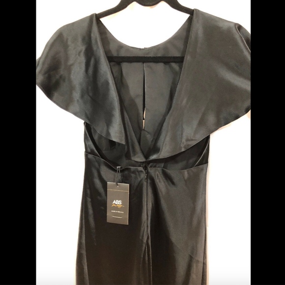 NEW‎ $418 ABS by Allen Schwartz Vintage Dress Black - Picture 5 of 8